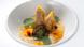 Alblinsensuppe mit Croustillant von der Ente und Birne