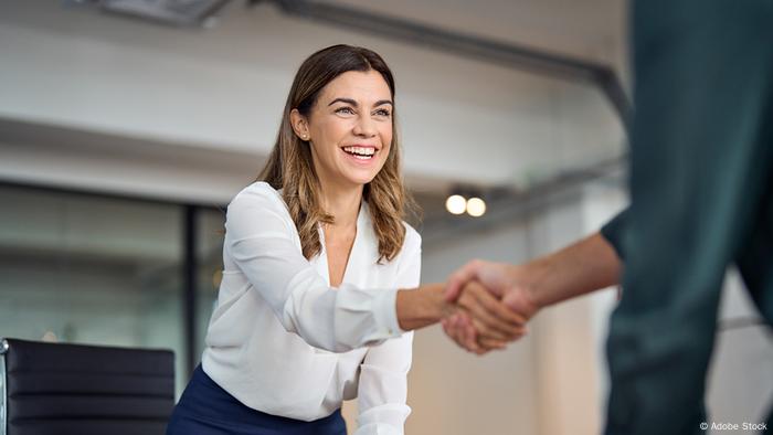 People shaking hands